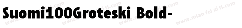 Suomi100Groteski Bold字体转换